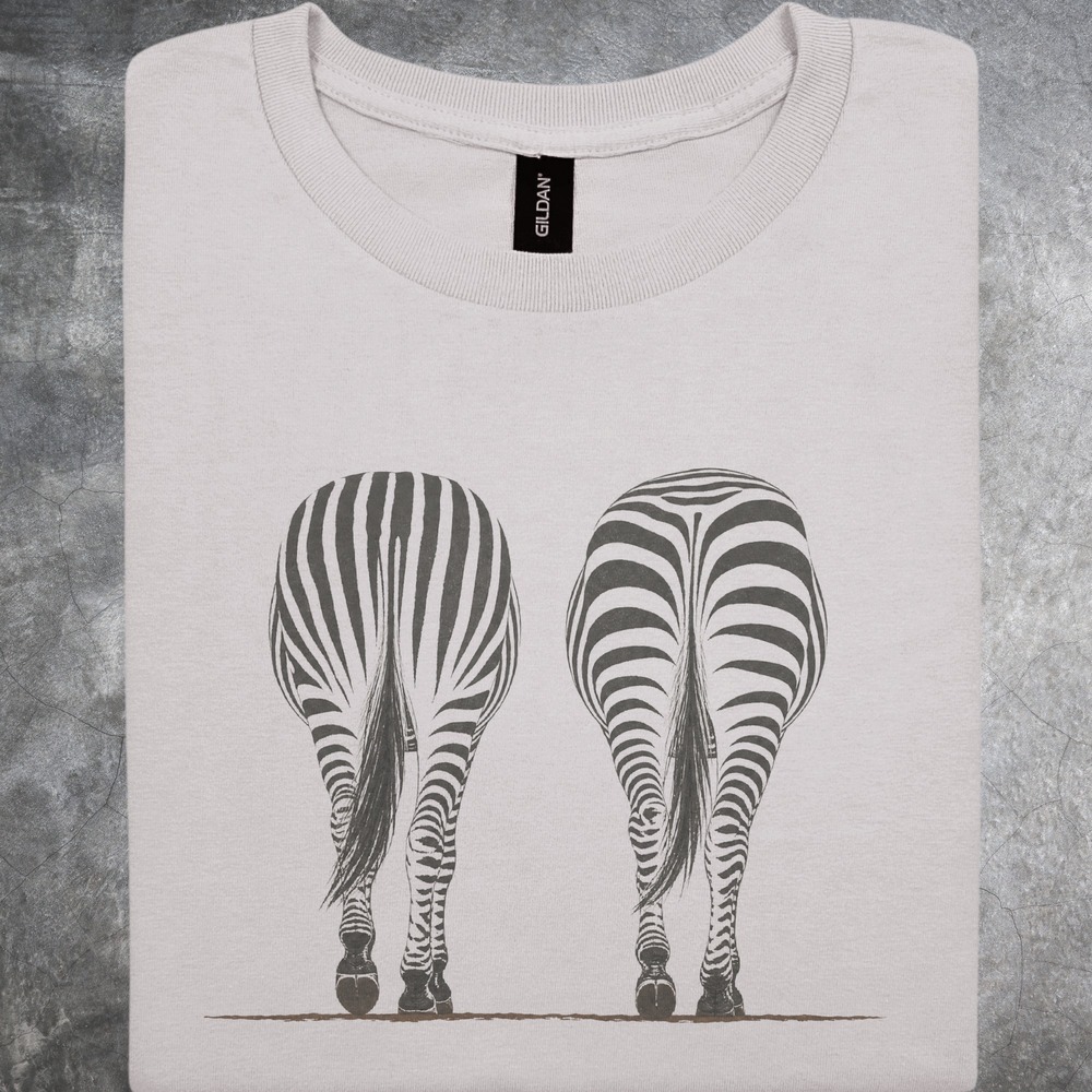 Zebras Standing Side by Side Graphic Tee